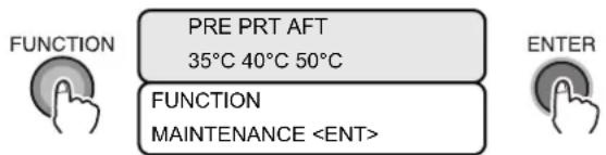 Mimaki JV5-130S - Select [MAINTENANCE] using the [FUNCTION] key and press the [ENTER] key. - 1