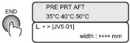 Mimaki JV5-130S - Press the [END] key several times. - 1