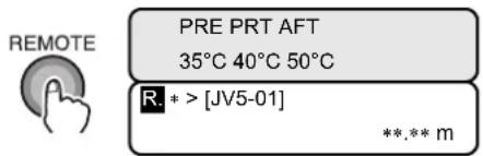 Mimaki JV5-130S - Press the [REMOTE] key. - 1
