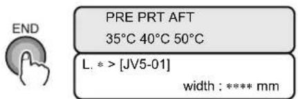 Mimaki JV5-130S - Press the [END] key to return to LOCAL mode. - 1