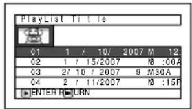 HITACHI DZ-GX5000A - CHANGING TITLE OF PLAY LIST (TITLE) - 1