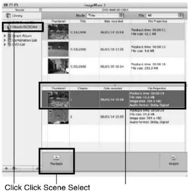 HITACHI DZ-GX5000A - VIEWING IMAGES RECORDED ON DISC USING MACINTOSH - 1