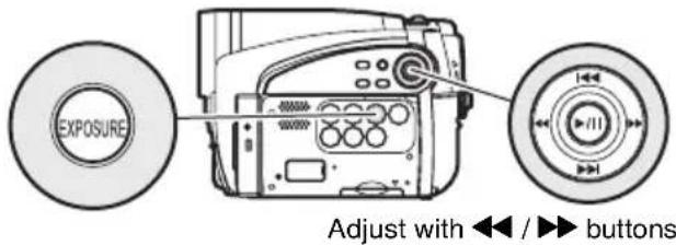 HITACHI DZ-GX5000A - Adjusting Brightness of Image to be recorded (Exposure) - 2