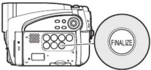 HITACHI DZ-GX5000A - ●Using FINALIZE button to finalize a disc - 1