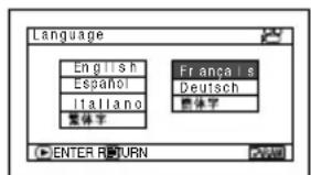 HITACHI DZ-GX5000A - CHANGING DISPLAY LANGUAGE (LANGUAGE) - 2