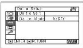 HITACHI DZ-GX5000A - Date Setup - 1