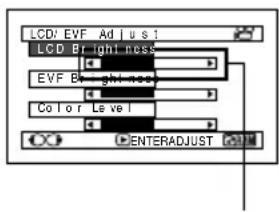 HITACHI DZ-GX5000A - ADJUSTING BRIGHTNESS OF LCD SCREEN (LCD BRIGHTNESS) AND VIEWFINDER (EVF BRIGHTNESS) - 1