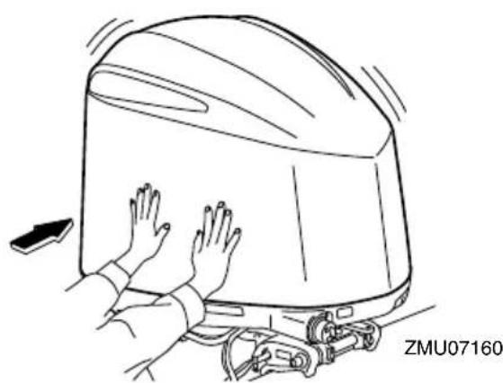 YAMAHA LFF225 - Installing top cowling - 6