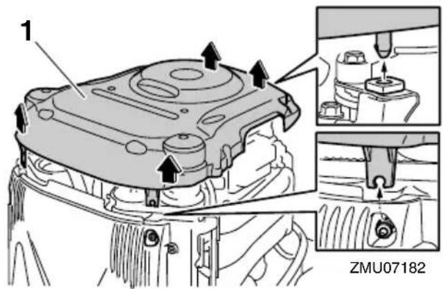 YAMAHA LFF225 - To remove the spark plug - 1