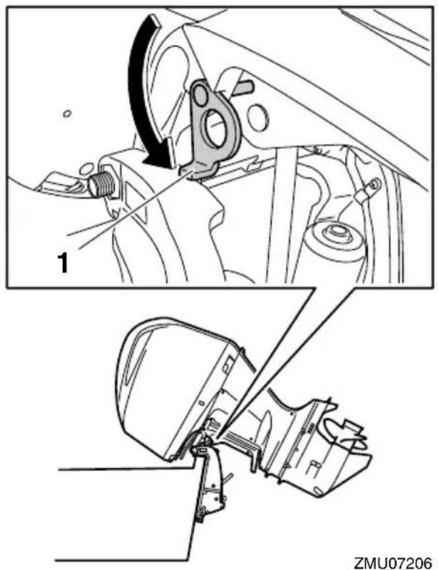YAMAHA LFF225 - Tilt support lever for power trim and tilt model - 1