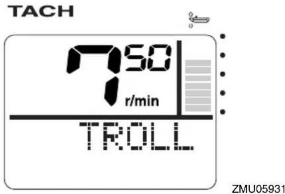 YAMAHA LFF225 - Adjusting trolling speed - 1