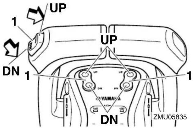 YAMAHA LFF225 - Power trim and tilt switches (twin type) - 1