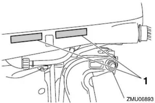 YAMAHA LFF225 - Approval label of emission control certificate - 1