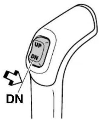 YAMAHA LFF225 - Procedure for tilting down (power trim and tilt models) - 2