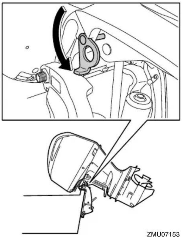 YAMAHA LFF225 - Procedure for tilting up (power trim and tilt models) - 5