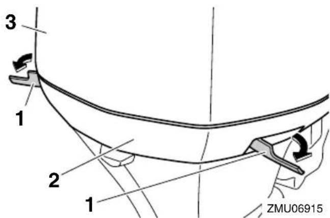 YAMAHA LFF225 - Removing top cowling - 2