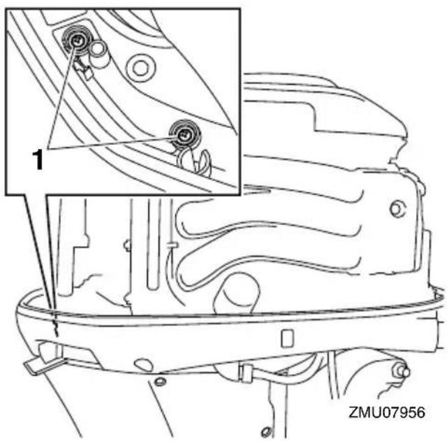 YAMAHA LFF225 - Changing the engine oil by draining the oil - 2