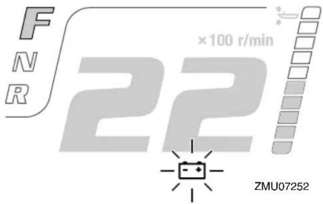 YAMAHA LFF225 - Low battery voltage-alert - 2
