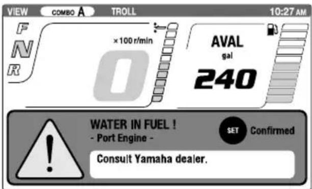 YAMAHA LFF225 - Water separator alert - 3