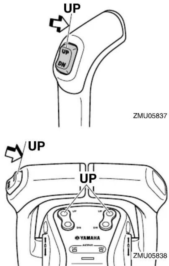 YAMAHA LFF225 - Procedure for power trim and tilt models - 2