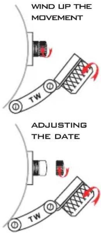 TW Steel TWA200 Canteen - INSTRUCTIONS FOR USE OF THE TW STEEL CANTEEN AUTOMATIC - 1