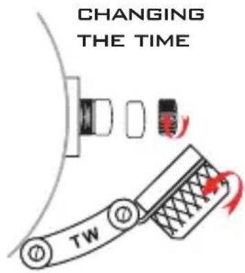 TW Steel TWA200 Canteen - ADJUSTING THE DATE CHANGING THE TIME - 1