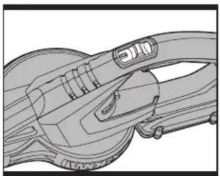 Technical line drawing of a mechanical device with no visible text or symbols
