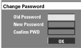 Change Password Old Password New Password Confirm PWD OK