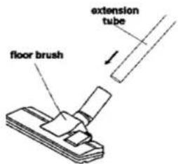 floor brush extension tube