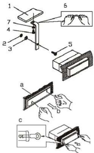 HYUNDAI H-CDM8036 - Din front-mount (method 1) - 2