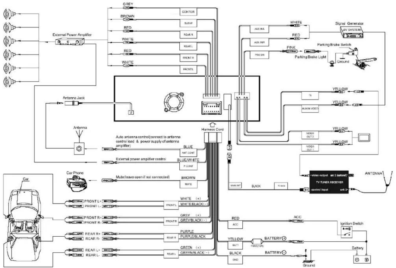 HYUNDAI H-CMMD4042 - Din rear-mount (method 2) - 4