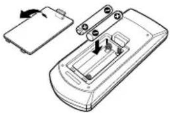 KENWOOD KDV-5544U - Loading and Replacing battery - 1