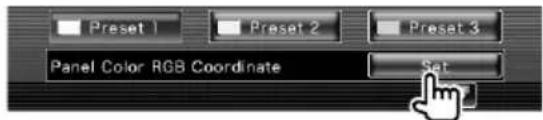 Preset 1 Preset 2 Preset 3 Panel Color RGB Coordinate Set