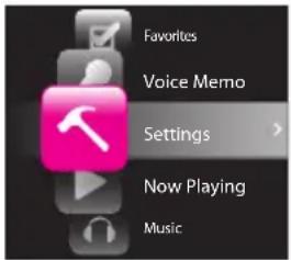 AUDIOVOX SL5008 - To change the player settings: - 1