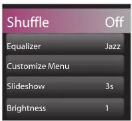 AUDIOVOX SL5008 - To change the player settings: - 2