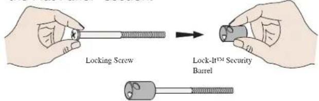 Premier Mounts P4263F - Lock-It™ Security Barrel Installation (Optional) - 4