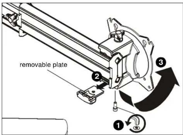 removable plate ① ② ③