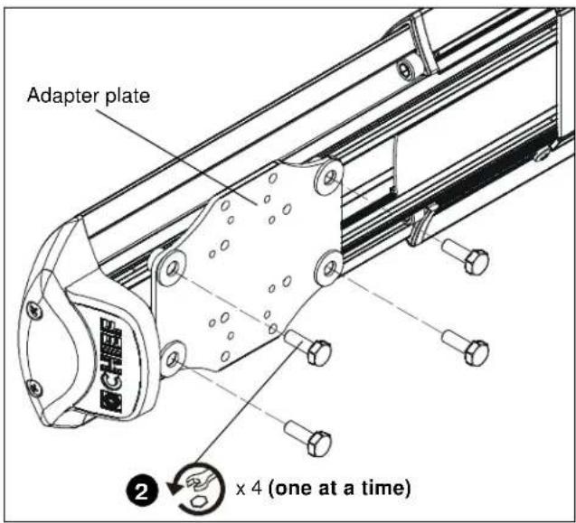 Adapter plate 2 x 4 (one at a time)