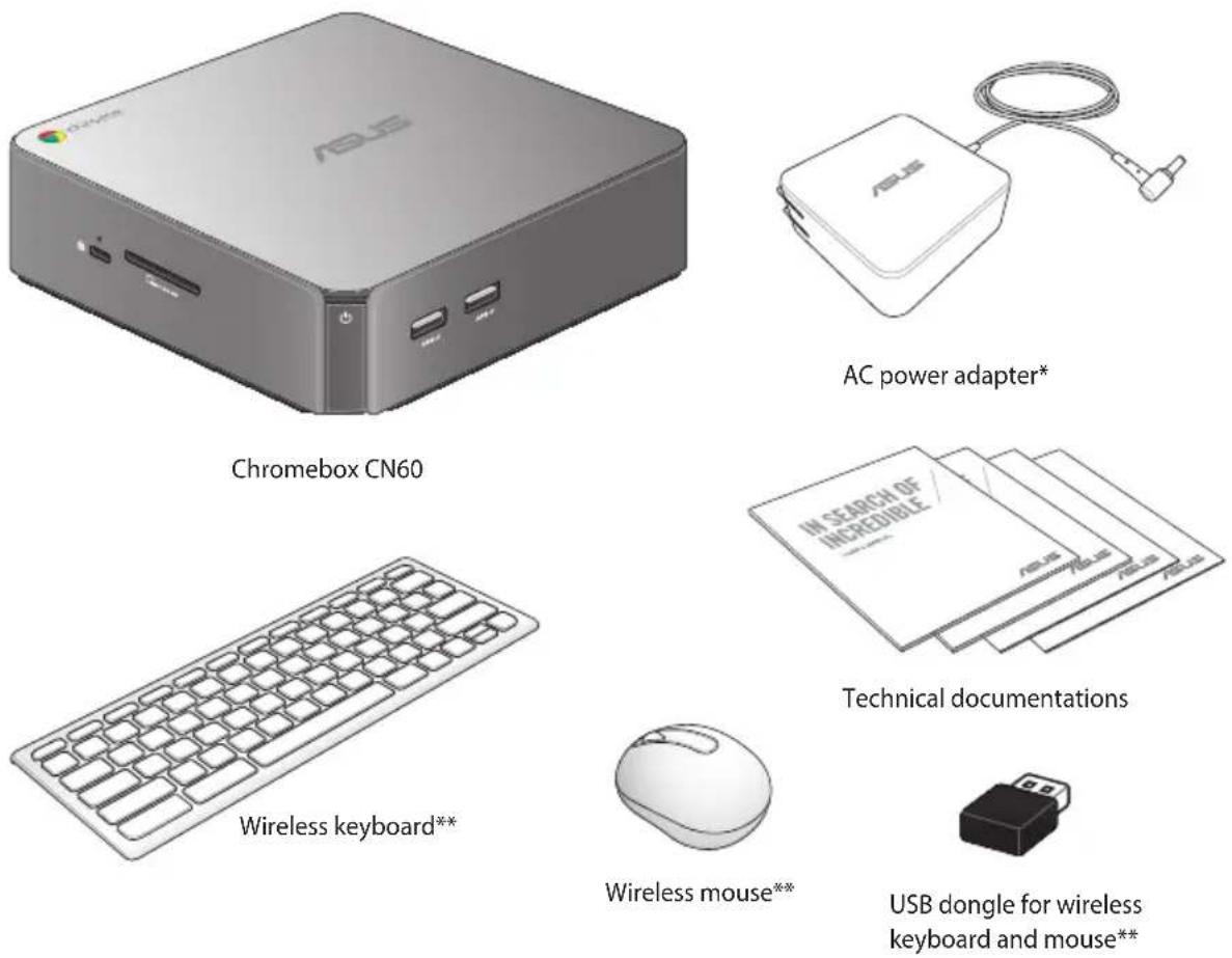 ASUS Chromebox-M077U - Package contents - 1