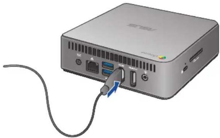 ASUS Chromebox-M077U - Connect a display panel to your Chromebox - 1