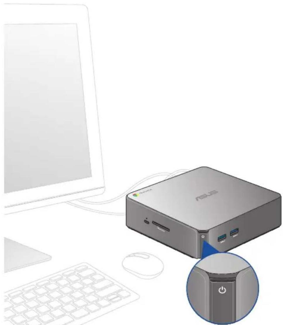 ASUS Chromebox-M077U - Turn on your Chromebox - 1
