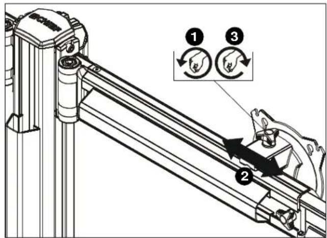 Chief K3F220S - Lateral Shift (On Fixed Arm) - 1