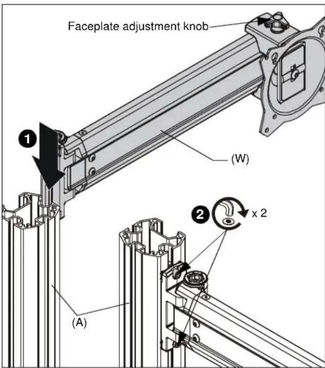 Chief K3F220S - Adding Array Arms (K3F220, K3G220 only) - 1