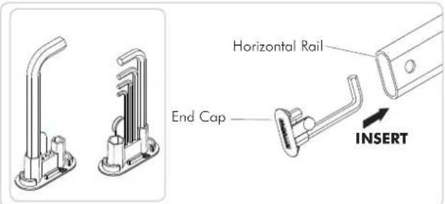 Atdec Telehook TH-3070-CT-B2B - 9C. Secure Horizontal Rail - 9