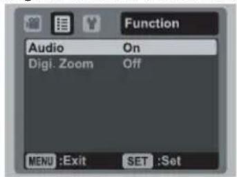 AGFAPHOTO Optima 830UW - Video Menu - 2