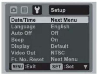 AGFAPHOTO Optima 830UW - Setting the Date and Time - 1