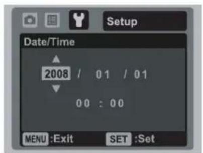 AGFAPHOTO Optima 830UW - Setting the Date and Time - 2