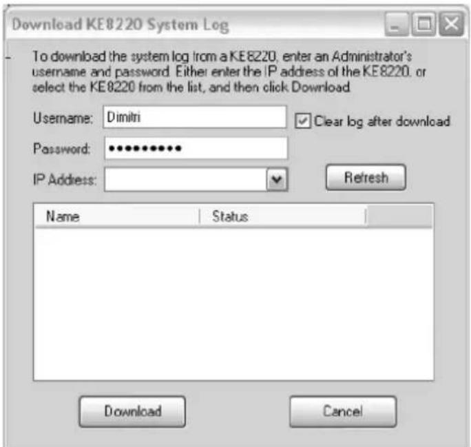 ATEN KE8220 - Downloading the System Log - 1