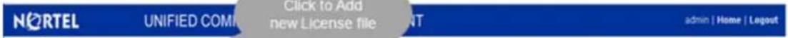 AVAYA DS1410026 - Within the Licensing Administration select + to add a license file: - 1