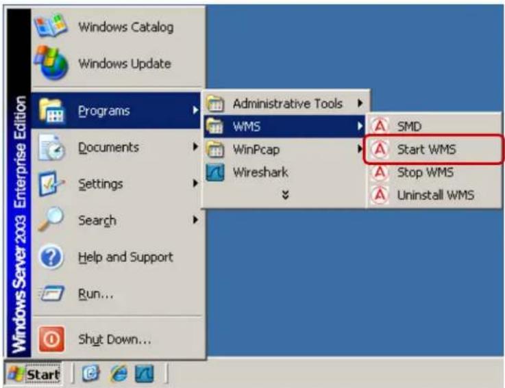 AVAYA DS1410026 - Start the WMS services by selecting Start > Programs > WMS > Stop WMS: - 1